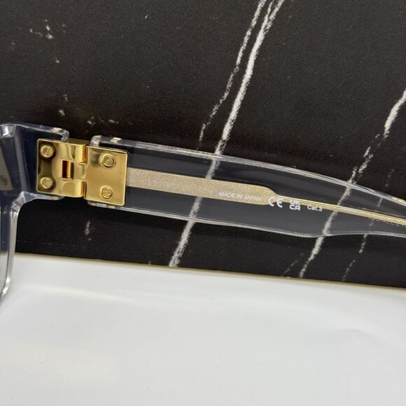 NEW BOTTEGA VENETA BV1230S 001 SUNGLASSES UNISEX CRYSTALSQUARE EYEWEAR - Picture 9 of 13